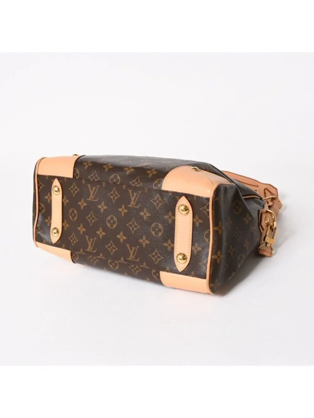 Louis Vuitton Retiro PM Monogram 2-Way Bag Brown Gold